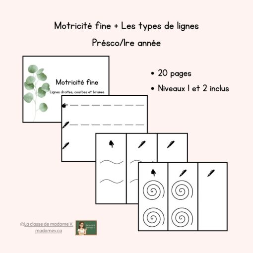 Moticité fine - Niveaux 1 et 2