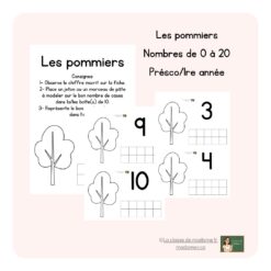 Les pommiers - Nombres de 0 à 20