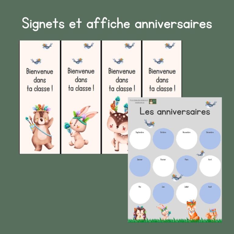 Signets forêt – La classe de Madame V