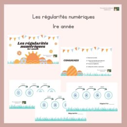 Jeu numérique : Les régularités - 1re année