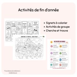 Activités fin d'année - 1er cycle