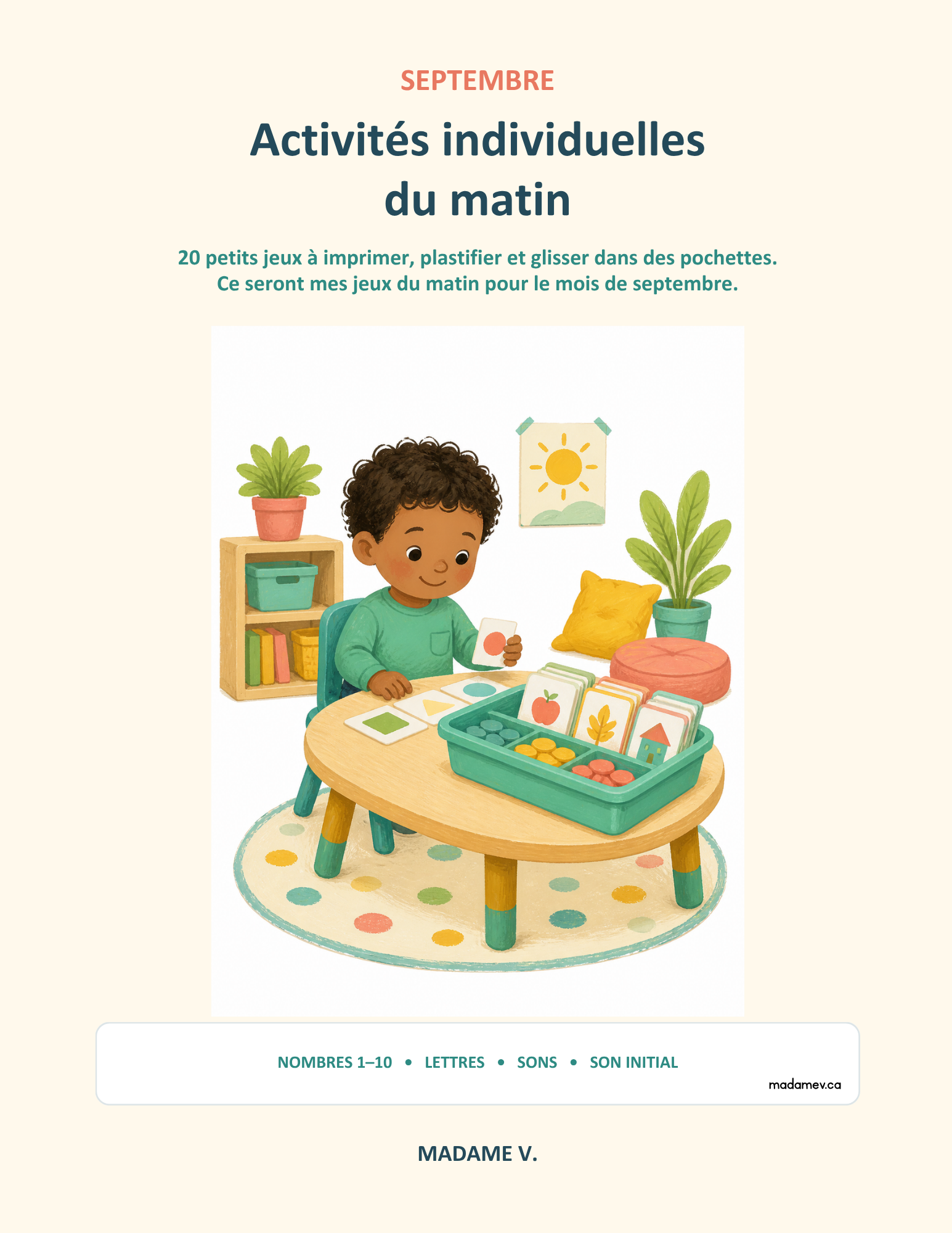 21 activités autonomes/Morning tubs - septembre – Image 2