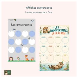 Anniversaires - Forêt ou loutres