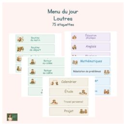 Menu du jour - Loutres