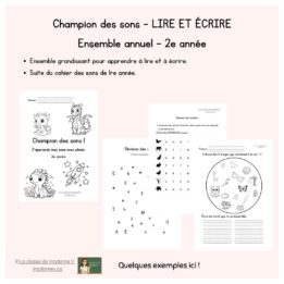 Champion des sons - 2e année - Grandissant