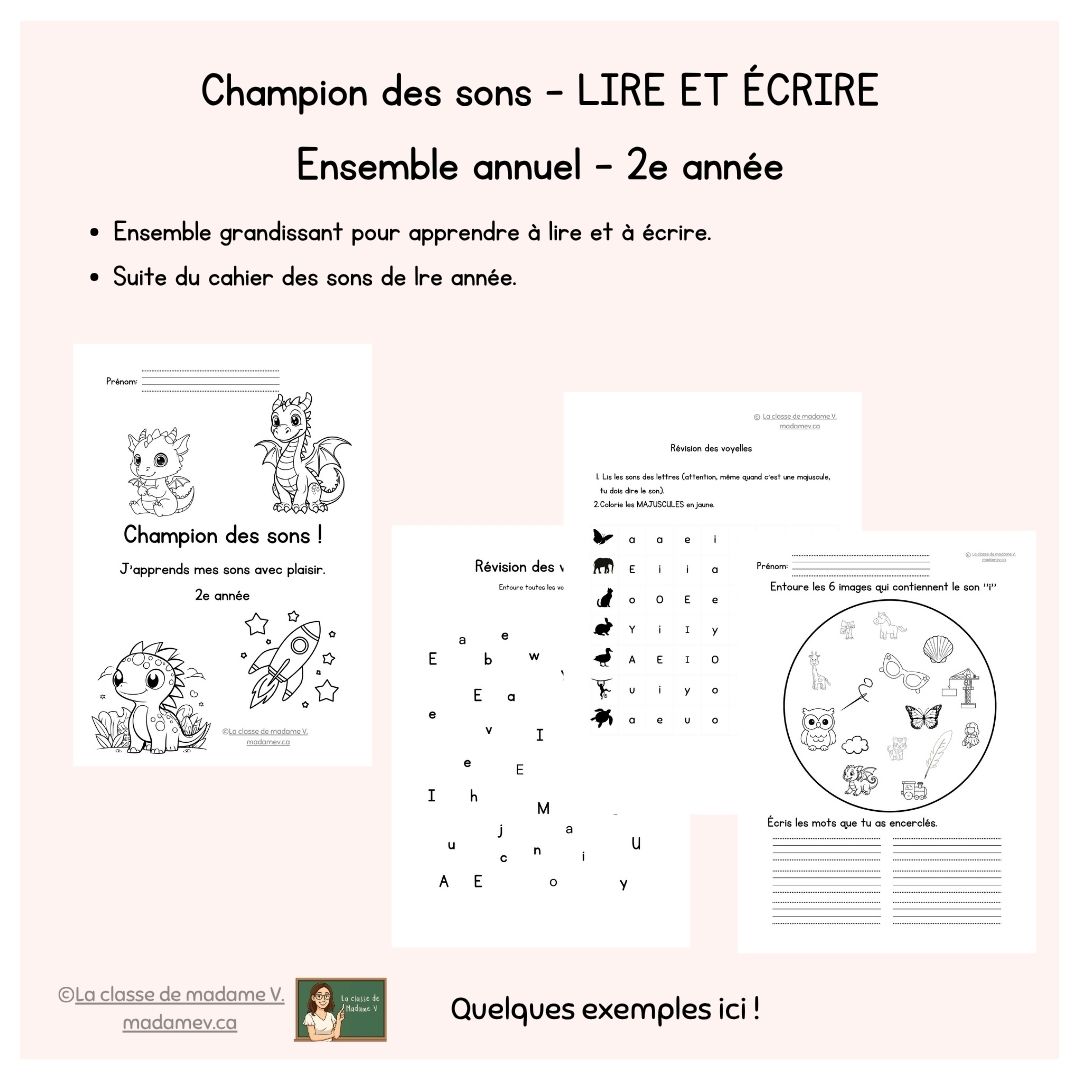 Champion des sons - 2e année - Grandissant