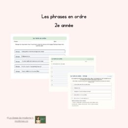 Remettre un texte en ordre