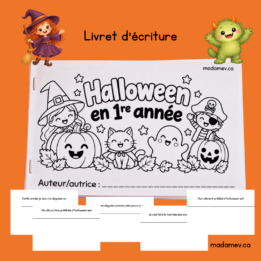 Livre d'Halloween - 1re année